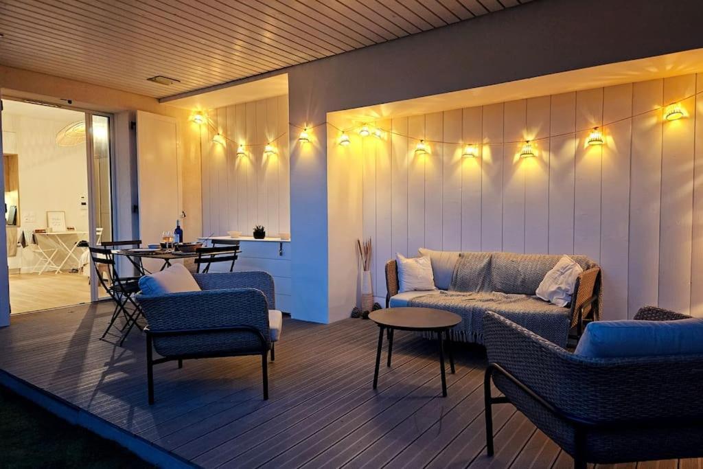 Arcareve - Grand Studio De Standing Avec Terrasse, Jardin Et Acces Direct A La Plage Arcachon Exterior photo