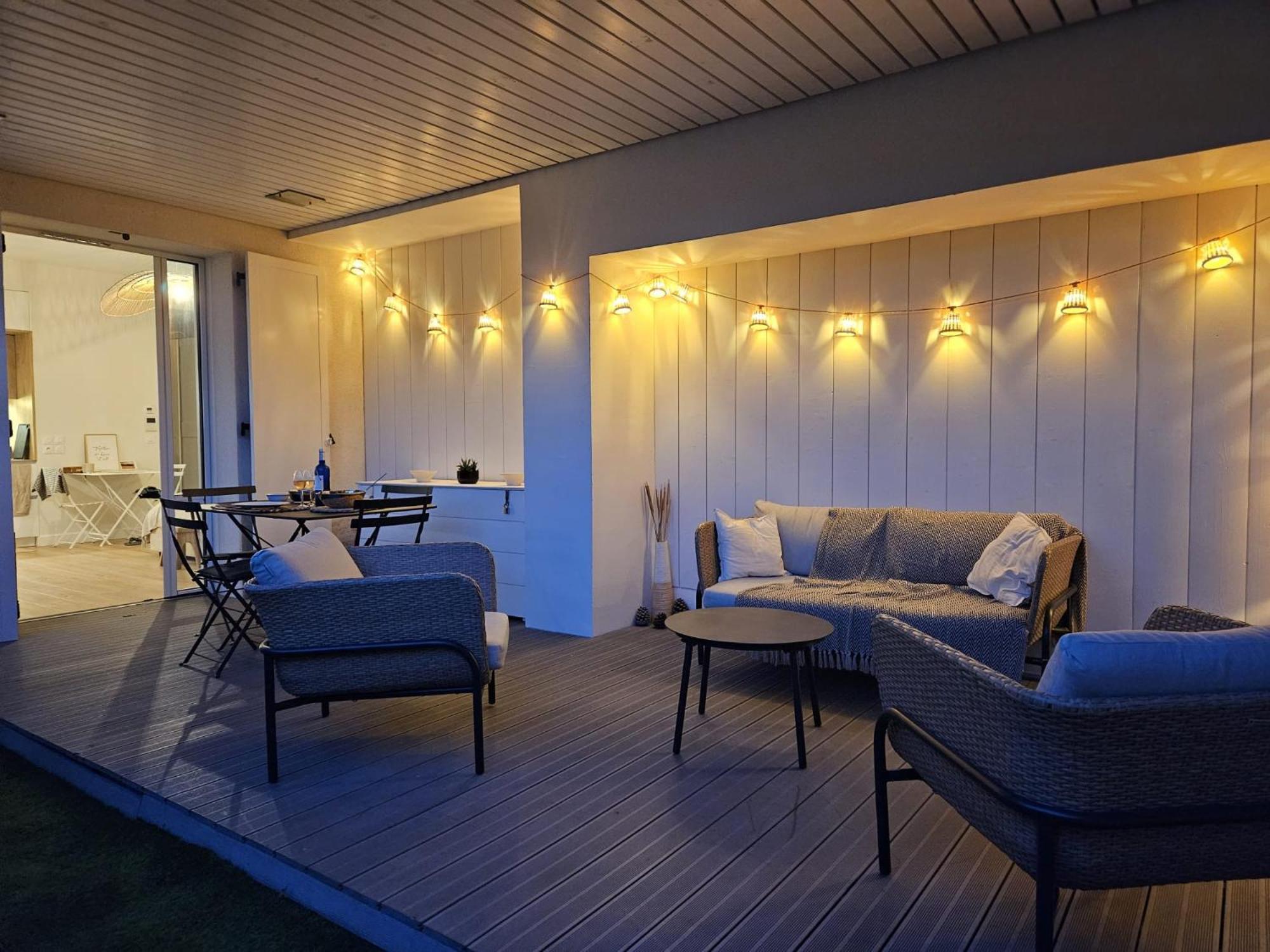 Arcareve - Grand Studio De Standing Avec Terrasse, Jardin Et Acces Direct A La Plage Arcachon Exterior photo